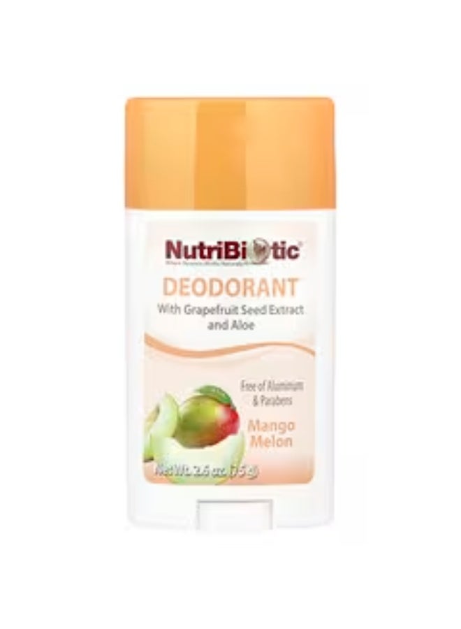 NutriBiotic, Deodorant, Mango Melon, 2.6 oz (75 g) - Image 1